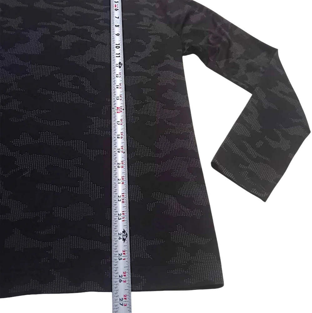 Lululemon Mens Small Camouflage Long Sleeve T-Shirt Activewear Training Gym - Picture 8 of 9
